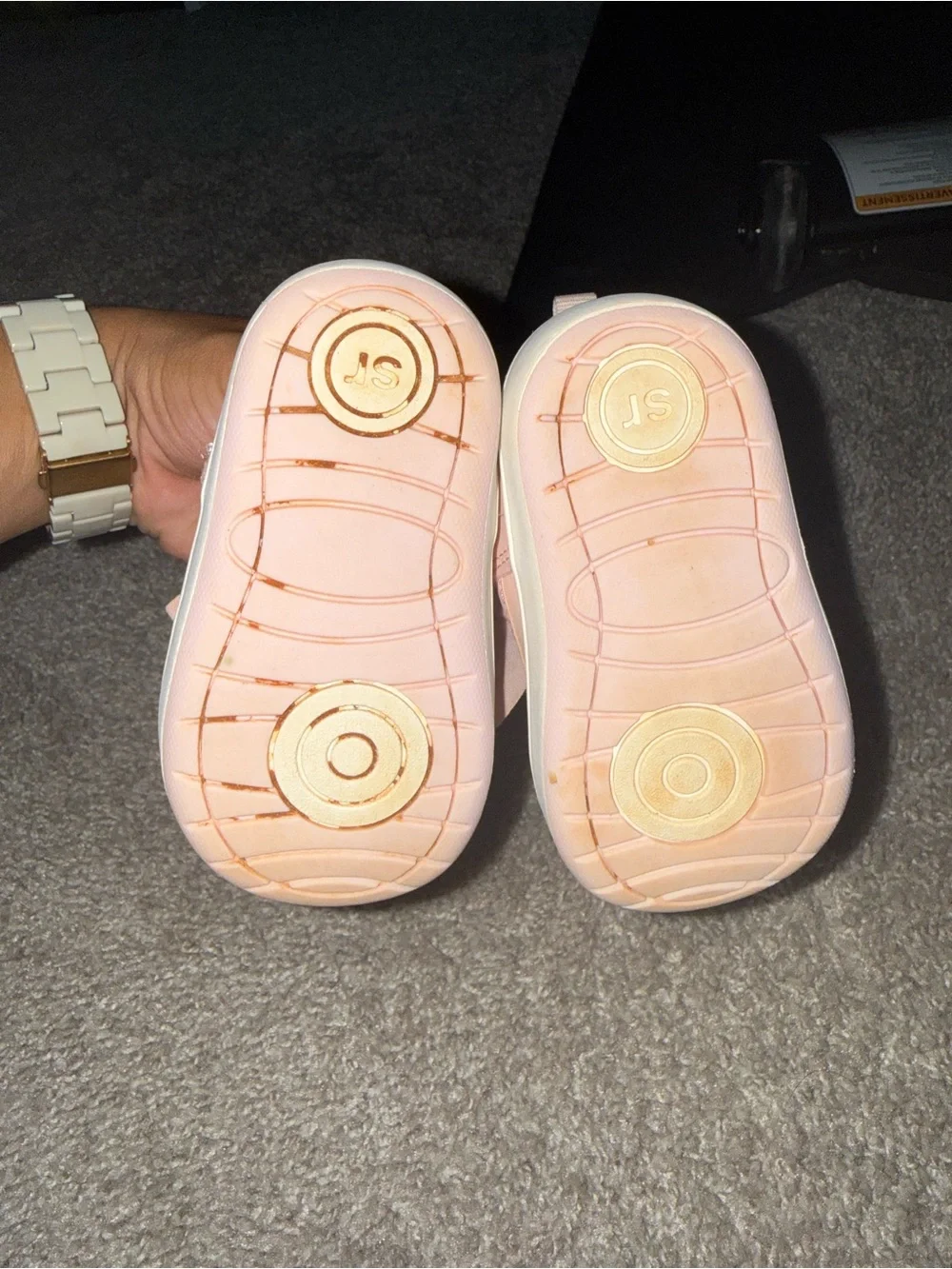Stride rite size 4 pink bow shoes